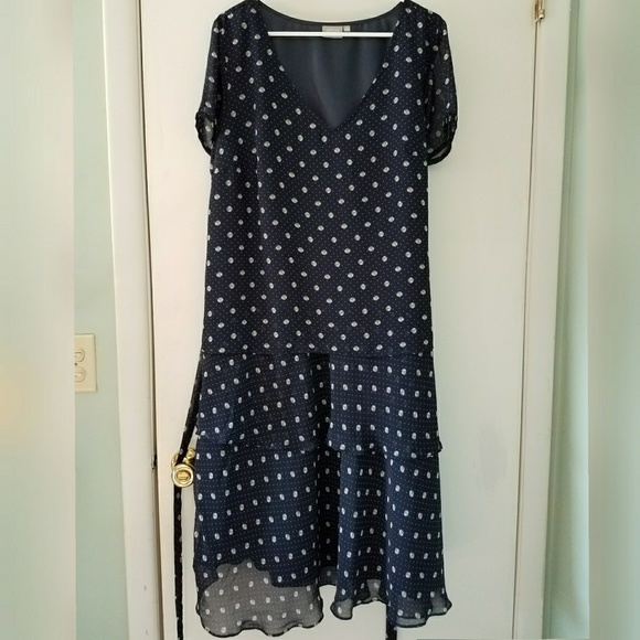 eshakti polka dot dress